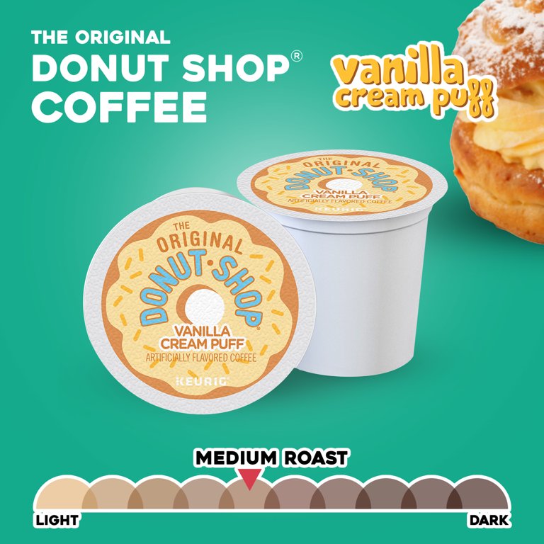 The Original Donut Shop Vanilla Puff K-Cup Pods, Creamy Coffee, 24-Count - Walmart.com The Original Donut Shop Vanilla Puff K-Cup Pods, Creamy Coffee, 24-Count - Walmart.com