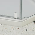 thumbnail image 5 of Pivot shower door, with 1/4" tempered glass, 34.75 in. x 72 in. Frameless Neo-Angle Pivot Shower Enclosure in Matte Black, 5 of 10
