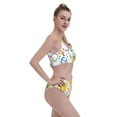 thumbnail image 4 of Daiia Ducks and Anchors printed 2 piece Swimsuit Bikinis for Women High Waisted Racerback Bathing Suits Summer Tummy Control Scoop Neck Swimwear-X-Large, 4 of 8