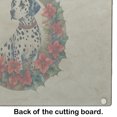 thumbnail image 5 of Dalmatian Christmas Flowers Glass Cutting Board 12 in x 15 in, 5 of 5