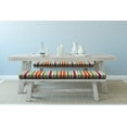 thumbnail image 4 of Bohemian Stripe Bench Cushion Set of 2, Folk Tribal Style Vivid Grandiose Lines Stripes and Patterns Drops Waves, Standard Size Foam Pad and Decorative Cover, Multicolor, by Ambesonne, 4 of 4