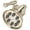 Satin Nickel, variant on Rohl WI0123APC Mantova 1.8 GPM Multi Function Rain Shower Head - Chrome