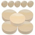 thumbnail image 4 of CRAFTHROU Beige Plastic Wood Slices for DIY Projects and Decoration Unpainted Smooth Surface Ideal for Hand Painting Kids Crafts 8x2cm, 4 of 8