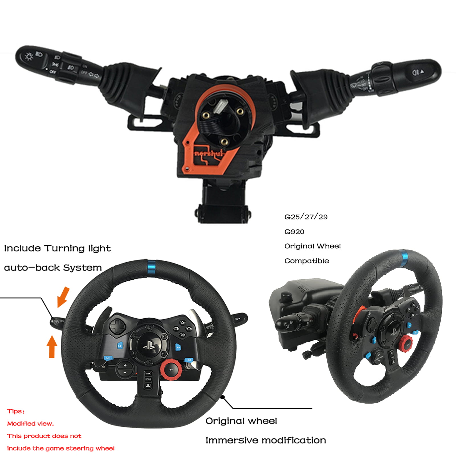Steering Wheel Turn Signal Headlight Wiper Switch Racing Simulator