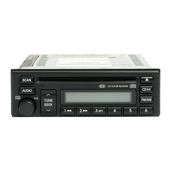 Restored 2003-2005 Kia Rio AM FM Radio Receiver with Single-Disc CD Player 96160-FD111 (Refurbished)