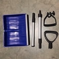 thumbnail image 3 of Ergonomic Anti-Slip Snow Shovel - Portable Heavy-Duty Design with Reinforced Aluminum Blade for Driveway, Patio & Outdoor Winter Maintenance (Saffron), 3 of 6