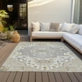 thumbnail image 6 of Addison Rugs Chantille Indoor/Outdoor Traditional Vintage Beige Washable Rectangle Rug, 5' x 7'6", 6 of 6