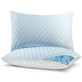 thumbnail image 5 of PYPUMSA Shredded Memory Foam Pillows Queen Size Set of 2, Regulating Reversible Cooling Pillow Bed Pillow for Bed, Adjustable Loft Bed Firm or Soft Pillows for Side, Back, Stomach, Hot Sleepers, 5 of 8