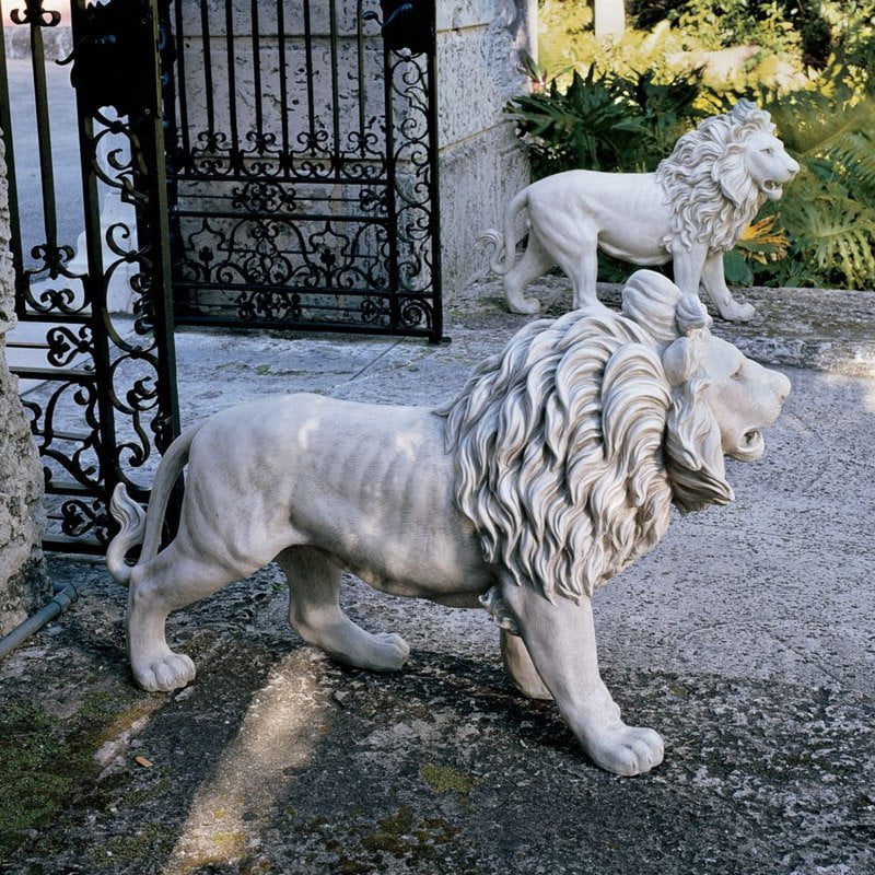 Design Toscano Regal Lion Sentinels of Grisham Manor Garden Statue Set by Design Toscano