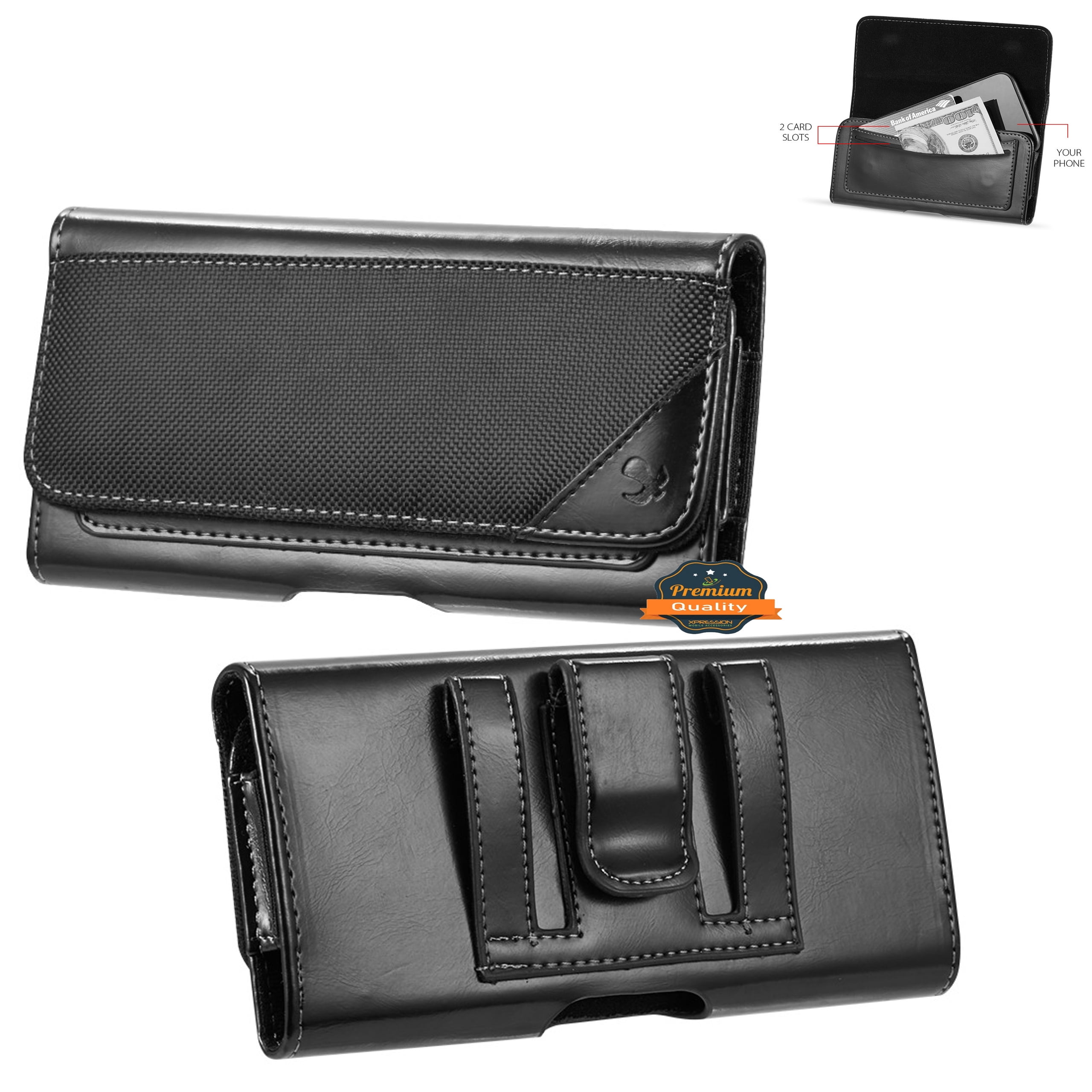 For Samsung Galaxy S21 Ultra Universal Horizontal Pouch Case PU Leather