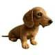 thumbnail image 2 of Muñeco de peluche de perro salchicha adorable y realista para abrazar, regalo decorativo para niños y adultos. marrón, 2 of 8