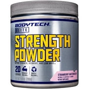 BodyTech Elite Strength Powder - Supports Strength, Recovery and Lean Mass - Strength and Muscle Building - Strawberry Watermelon (20 Servings)