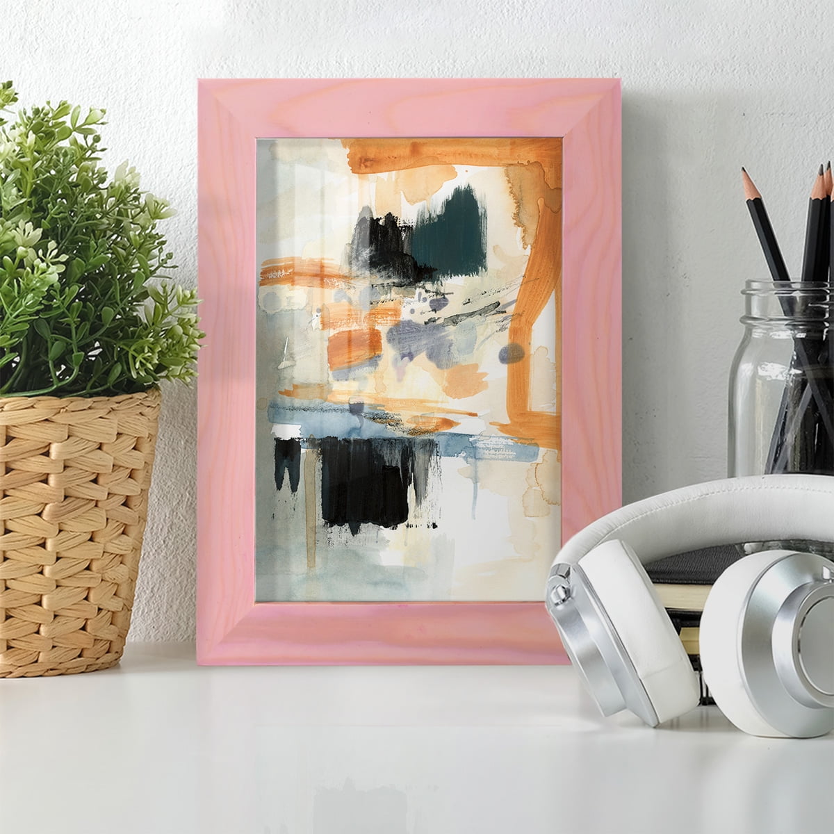 Seria II - Framed Print w/glass - Sunset Pink
