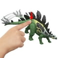 thumbnail image 3 of Jurassic World Gigantic Thrashers Stegosaurus Dinosaur Action Figure Toy, 2 Attacks & Evolve Feature, 3 of 6
