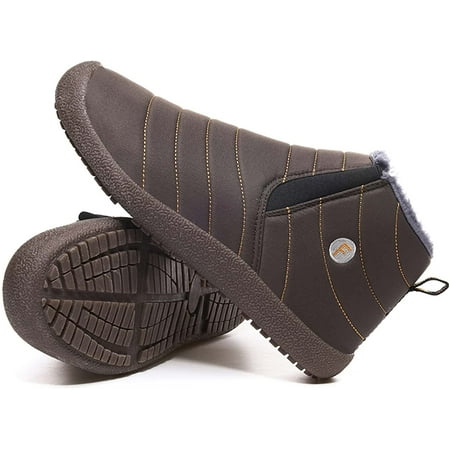 

Winter Snow Ankle Boots Fur Lining Waterproof Outdoor Slip On Booties Sneakers for Women and Men