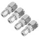 thumbnail image 5 of Adaptador de tubo de compresión Ticfox 4 Piezas Accesorio de compresión de acero inoxidable, 5 of 9