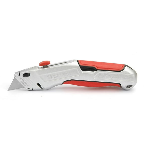 Swiss Tech Quick-Change Knife,4 Positions Retractable,SK5 Utility Knife Blade
