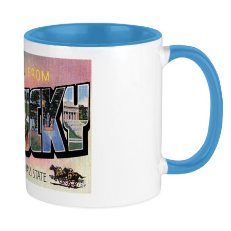 

CafePress - Kentucky Greetings Mug - Ceramic Coffee Tea Novelty Mug Cup 11 oz