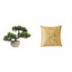 thumbnail image 1 of Árbol bonsái artificial,Bonsái artificial para decoración de escritorio o interior,Bonsái artificial,planta falsa en maceta.,Funda de almohada,Fundas de cojín para sofá cama,funda cuadrada, 1 of 8