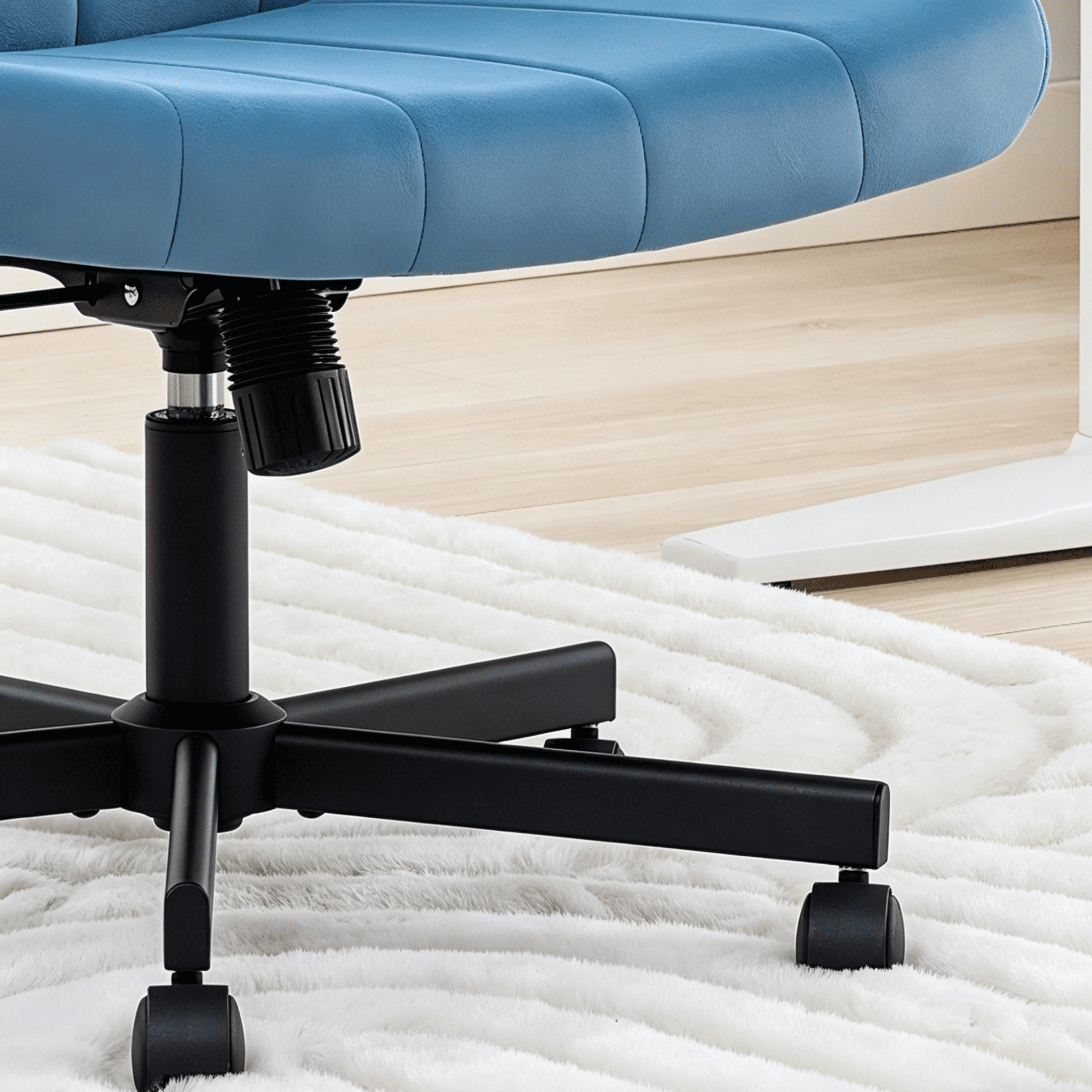 TMV Criss Cross Chair: Modern Armless Office Chair, Desk Chair, Vanity Chair, Computer Chair for Home and Office,Navy Blue