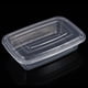 thumbnail image 1 of Contenedores de preparación de comidas, 10 unidades, 1000 ml, recipientes de plástico para preparación de comidas, cajas de almacenamiento de alimentos para microondas con tapa (transparente), 1 of 2