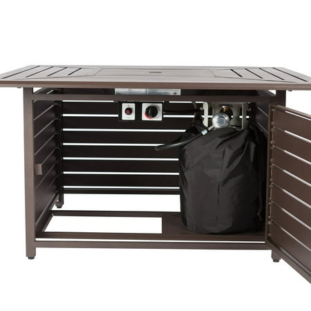 Fire Sense - Danang Square LPG Fire Pit - Mocha
