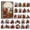 B, variant on 2026 Cardinal Advent Calendar Countdown with 24 Acrylic Ornaments,2D Winter Garden Theme for Christmas Tree Holiday Decor,Mystery Gift Box Set