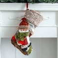 thumbnail image 1 of Fiudx Calcetín Navideño con Diseño de Árbol Festivo y Copos de Nieve, Tela Resistente, Decoración Navideña, Ideal para El Hogar o La Oficina, 29 X 48 Cm., 1 of 2