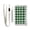 Green Gingham Pattern, variant on Nylon Trifold Card Wallet with ID Window Zipper Pocket for Men Women Teen Vintage Gothic Skull