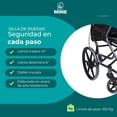 thumbnail image 2 of Silla de Ruedas de Traslado Todo Terreno - Doble Cruceta Reforzada, Frenos en Manubrio y Laterales, Llantas Semi-Neumáticas, Soporta 100 Kg, Comodidad y Seguridad, 2 of 10