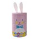 thumbnail image 1 of Cateissary Caja de hojalata con forma de conejito, estilo retro, para decoración de dulces, con orejas de conejo de peluche, caja de regalo para Almacenamiento y organización del hogar rosa, 1 of 2
