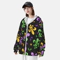 thumbnail image 3 of Lsque Mardi Gras Carnival4 UPF 50+ Lightweight Sun Protection Men's Women's Long Sleeve Shirt, Hoodie Performance -Small, 3 of 9