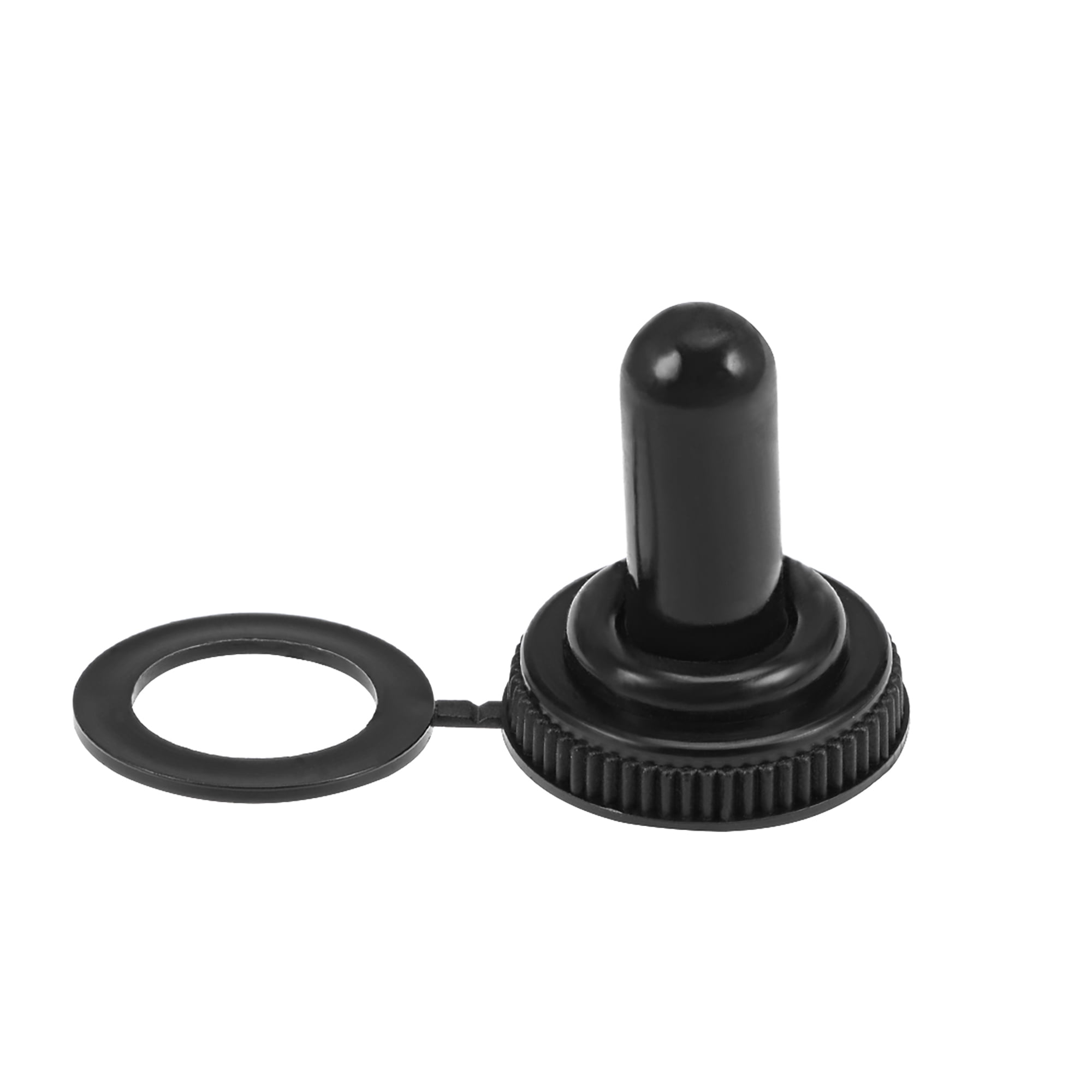 20pcs M12mmX1 Waterproof Toggle Switch Rubber Cover Cap Protector Black