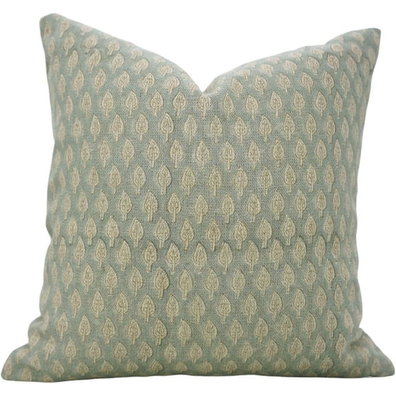 Fabdivine Hand Block Print , Lightweight & Soft Thick Linen Pillow Covers , 12"X20" , Khushbu
