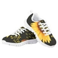 thumbnail image 4 of Pzuqiu Sunflower Little Girls Walking Shoes Size 12 Lace Up Tennis Sneakers Lightweight Breathable Running Shoes Outdoor Athletic Shoes, 4 of 5