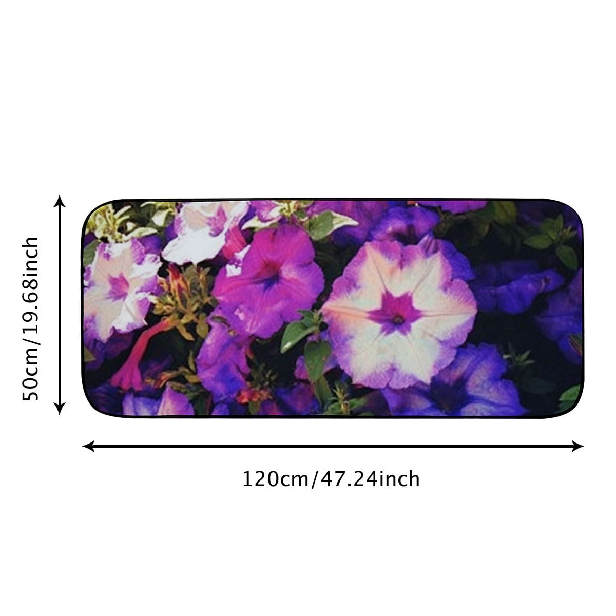 Heduofu Decorative Door Mat, Door Mat with Non-Slip Rubber Backing, Easy Cleaning, Traps Dirt, Rug for Entry, Patio, Garage- Flowers Blossom Bloom Plant Nature Bloom Pink 19.8*47.24 in
