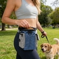 thumbnail image 4 of Cififendec Multifunctional Dog Training Treat Waist Bag, 3.93"×6.5", Waterproof Portable Puppy Snack Storage Pouch with Poop Bag Dispenser for Outdoor Walking, 4 of 5
