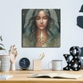 thumbnail image 6 of Luxe Metal Art 'Wishing on a Star' by Tanya Mavric, Metal Wall Art, 12"x12", 6 of 9