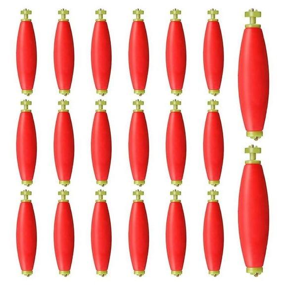 COINS EVA Float Weighted Bobbers Fishing Floats, 20 Pack