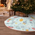 thumbnail image 6 of KLL Space With Dino Astronauts Christmas Tree Skirt 30" ,Party Decorations Farmhouse for Christmas Decorations Holiday Party, 6 of 6