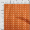 thumbnail image 1 of oneOone Georgette Viscose Orange Fabric Small Motif Bandhani Sewing Craft Projects Fabric Prints By Yard 42 Inches Wide, 1 of 4