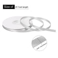 thumbnail image 2 of Uxcell Satin Ribbon Grosgrain Solid Silk Wedding Bouquet Ribbon for Valentine's Day Gift Wrapping Cake Box Bows Silver Grey-1/4" x 25 Yard, 2 of 7