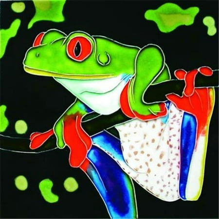 Tree Frog - Decorative Ceramic Art Tile - 8 in. x 8 in. - Walmart.com