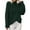 Blackish Green, variant on Women's Cable Knit Sweater, Oversized Long Sleeve Pullover, Soft Yarn Comfort Wear, Chunky Knit Top, Fall Winter Casual Blouse, Cozy Relaxed Fit Beige L