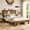 Dark Brown, variant on BSHTI King Wood Platform Bed Frame with Storage Headboard, LED Lights, USB Charging, No Box Spring Needed for Bedroom(Dark Brown)