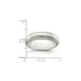 thumbnail image 4 of Ladies or Mens 5mm Satin Finish Wedding Band Ring in Sterling Silver, 4 of 5