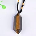 thumbnail image 5 of EOEMY 5Pcs Aaa Natural Tiger'S Eye Stone Quartz Point Pendant Crystal Necklace Healing, 5 of 9