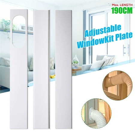 3PCS Adjustable 190CM/75" Window Slide Kit Conditioner Plate Spare Parts For Portable Air Conditioner