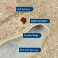 thumbnail image 4 of Scalloped Edge Area Rug – Non-Slip, Machine Washable Low Pile Indoor Carpet, Modern Farmhouse Floor Mat for Living Room, Bedroom, Nursery, Dining Room, Office, 4 of 10