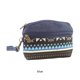 thumbnail image 3 of Sonducket Bolsa de maquillaje cómoda y práctica con monedero pequeño de tela de estilo étnico Carteras Azul - Viento Étnico L, 3 of 6